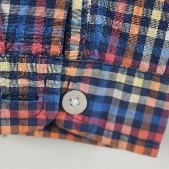 plaid button down bodysuit - Picture 4 of 7